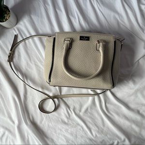 Kate Spade Beige Cobble Leather Crossbody Purse